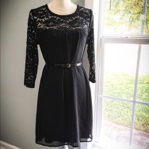 ❤️ As U Wish Black Lace Sheath Dress AUW